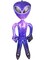 Outerspace Starry Night Extra-terrestrial Galaxy Alien Inflatable 63"